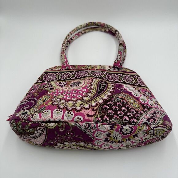 Vera Bradley Bowler Bag + Wallet Very Berry Paisley Retired Floral Pattern Pink - Picture 4 of 13